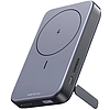 Mágneses powerbank 10000mAh Ugreen PB206, USB + USB-C, 20W állvány funkcióval fekete (15086)