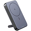 Mágneses powerbank 10000mAh Ugreen PB206, USB + USB-C, 20W állvány funkcióval fekete (15086)