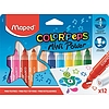 Maped Color Peps Mini Power filctoll kimosható, vastag 6,5mm 12db-os készlet