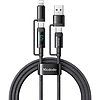 McDodo 4 az 1-ben USB-C/A-USB-C/Lightning kábel CA-1990 1,2 m (fekete)