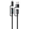 McDodo 4 az 1-ben USB-C/A-USB-C/Lightning kábel CA-1990 1,2 m (fekete)