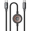 Mcdodo CA-2580 2 az 1-ben USB-C kábel + Apple Watch töltő, 60 W, 1,5 m