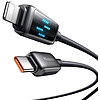 Mcdodo CA-2630 USB-C-Lightning kábel, 36 W, LED kijelző, 1,2 m
