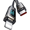 Mcdodo CA-3600 USB-C-Lightning kábel, automatikus kikapcsolás, 36 W, 1,2 m (fekete)