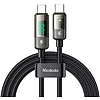 Mcdodo CA-3611 USB-C-USB-C kábel, automatikus kikapcsolás, PD 100 W, 1,8 m (fekete)