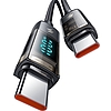 Mcdodo CA-3611 USB-C-USB-C kábel, automatikus kikapcsolás, PD 100 W, 1,8 m (fekete)