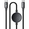 Mcdodo CA-4170 2 az 1-ben USB-C kábel + Samsung Watch vezeték nélküli töltő, 60 W, 1,5 m