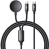 Mcdodo CA-4210 2 az 1-ben USB-C kábel + Samsung Watch töltő, 60 W, 1,2 m
