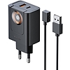McDodo CH-3700 30 W 2 az 1-ben USB-C+A töltő, fekete