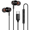 Mcdodo HP-3490 fülbe helyezhető, vezetékes fejhallgató, USB-C (fekete)