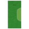 Memphis zsebnaptár heti 170x80mm fekvő kemény fedél borítás vegyes színekben