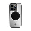 Mercedes Leather & Alu MagSafe - iPhone 15 Pro Max tok ezüst (MEHMP15X23ACMS)