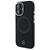 Mercedes MEHMP16S23SUTTK iPhone 16 6.1" fekete/fekete keménytok MagSafe szilikon tónusú logóval