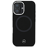 Mercedes MEHMP16S23SUTTK iPhone 16 6.1" fekete/fekete keménytok MagSafe szilikon tónusú logóval