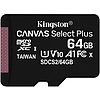 MIcro SD 64Gb Kingston Class10 SDXC Canvas SDCS2/64GBSP