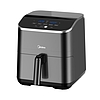 MIDEA MAD55005APKH Air Fryer, forrólevegős fritőz, 4.6 l kosár, 5.7 l üst, 1500 W, 60 p időzítő, 200 C hőmérséklet, lecsatolható sütőkosár