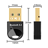 Mini Bluetooth 5.4 adapter Wozinsky WUSB54YS USB-A vevőegység adó számítógéphez - fekete