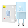 Mini fali töltő Baseus GaN5 20W, kék (CCGN050103)