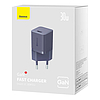 Mini fali töltő Baseus GaN5 30W, lila (CCGN070705)