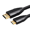 Mini HDMI-kábel 2 m-es Vention VAA-D02-B200 fekete