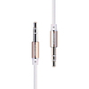Mini jack 3,5 mm-es AUX kábel Remax RL-L100 1m, fehér (RL-L100 White)
