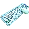 MOFII Lovely 2.4G vezeték nélküli billentyűzet (ANGOL) + egér készlet kék (Lovely SMK-693M2AGB)