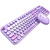MOFII Lovely 2.4G vezeték nélküli billentyűzet (ANGOL) + egér készlet lila (Lovely SMK-693M2AGP)