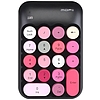 MOFII vezeték nélküli numerikus billentyűzet (ANGOL) X910 fekete+piros (X910 Black/Red)