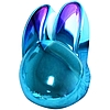 MOFII Wireless+Bluetooth egér Rabbit M6DM krómozott kék (M6DM Chromed Blue)