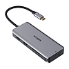 MOKiN adapter/dokkoló állomás 9 az 1-ben USB C - 2x USB 2.0 + USB 3.0 + 2x HDMI + DP + PD + SD + Micro SD ezüst (MOUC0304)