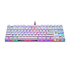 Motospeed CK101 Mechanikus ANGOL gamer billentyűzet RGB, fehér (CK101 white red swit)