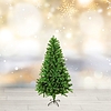 Műfenyő - 120 cm - 3D lucfenyő - kétszínű - PVC (56485A)