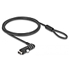Navilock Laptop biztonsági kábel A-típusú USB csatlakozó felülethez kombinált zárral