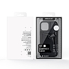 Nillkin Aoge Leather Case valódi bőr védő pénztárcahuzat iPhone 12 mini fekete