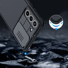 Nillkin CamShield Pro Case burkolat fedél kamerafedél Samsung Galaxy S21 FE fényképezőgéphez fekete