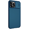 Nillkin CamShield Pro mágneses tok, páncéltasak fedél kameravédő iPhone 13 Pro Max kék (MagSafe kompatibilis)