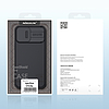 Nillkin CamShield Pro mágneses tok, páncéltasak fedél kameravédő iPhone 13 Pro Max kék (MagSafe kompatibilis)