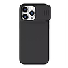 Nillkin CamShield Silky Szilikon tok iPhone 15 Pro telefonhoz, klasszikus fekete
