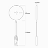 Nillkin MagSlim Qi vezeték nélküli töltő 10 W iPhone-hoz, MagSafe fekete kompatibilis