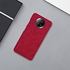 Nillkin Qin eredeti bőrtok borítása Xiaomi Redmi Note 9T 5G fekete