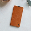 Nillkin Qin eredeti bőrtok borítása Xiaomi Redmi Note 9T 5G fekete