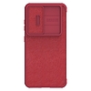 Nillkin Qin Leather Pro tok Samsung Galaxy S23+ telefonhoz flip cover kameraborítás piros