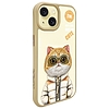 Nimmy Cool&amp;Cute 2.0 macskás tok iPhone 15-höz - bézs