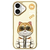 Nimmy Cool&amp;Cute 2.0 macskás tok iPhone 16-hoz - zöld