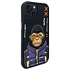 Nimmy Cool&amp;Cute 2.0 Monkey tok iPhone 15-höz - fekete