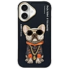 Nimmy Glasses Cool Dog iPhone 16 tok - fekete