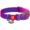 Nylon kutyanyakörv QR kóddal WAUDOG 15 mm széles, 25-35 cm hosszú lila (46529)
