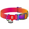 Nylon nyakörv QR kóddal WAUDOG 15 mm széles, 25-35 cm hosszú narancs (46524)