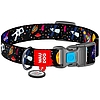 Nylon nyakörv QR kóddal Waudog "NASA" M méretű (4749)