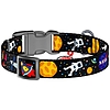 Nylon nyakörv QR kóddal Waudog "NASA" M méretű (4749)